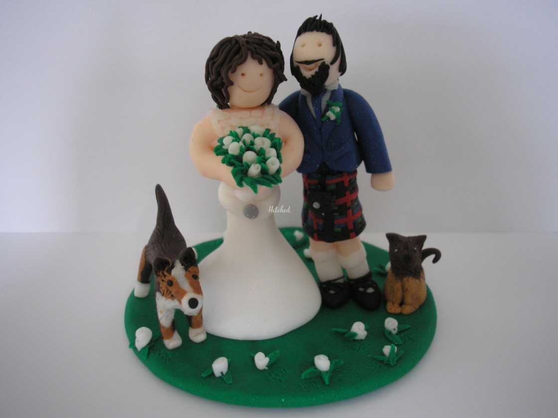 Bride Groom Dog Cat From Cake Toppers By Jool Photo 31