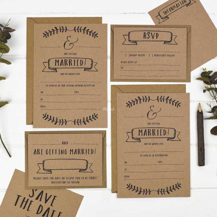 Kraft Diy Wedding Stationery From Russet And Gray Photo 28