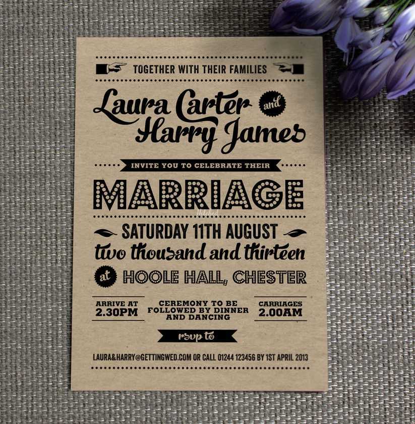 Retro Wedding Invitation From Project Pretty Photo 9