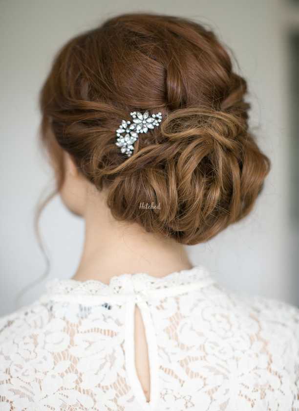 Textured Low Updo From Beautiful Brides Hair Makeup Photo 8