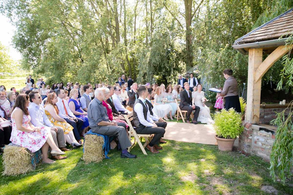 Outdoor Ceremony From Skipbridge Country Weddings Photo 29